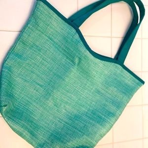 Clinique Reversible Shoulder Tote/ Beach Bag